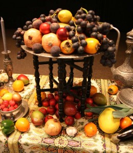 Mat och kultur, vackra frukter.