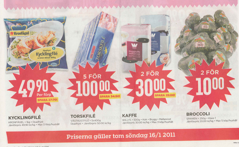 Multipris hos Willys Multipris hos Willys